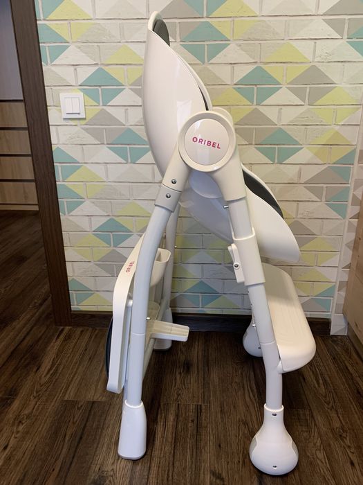 Стільчик для годування oribel coccon графіт сірий