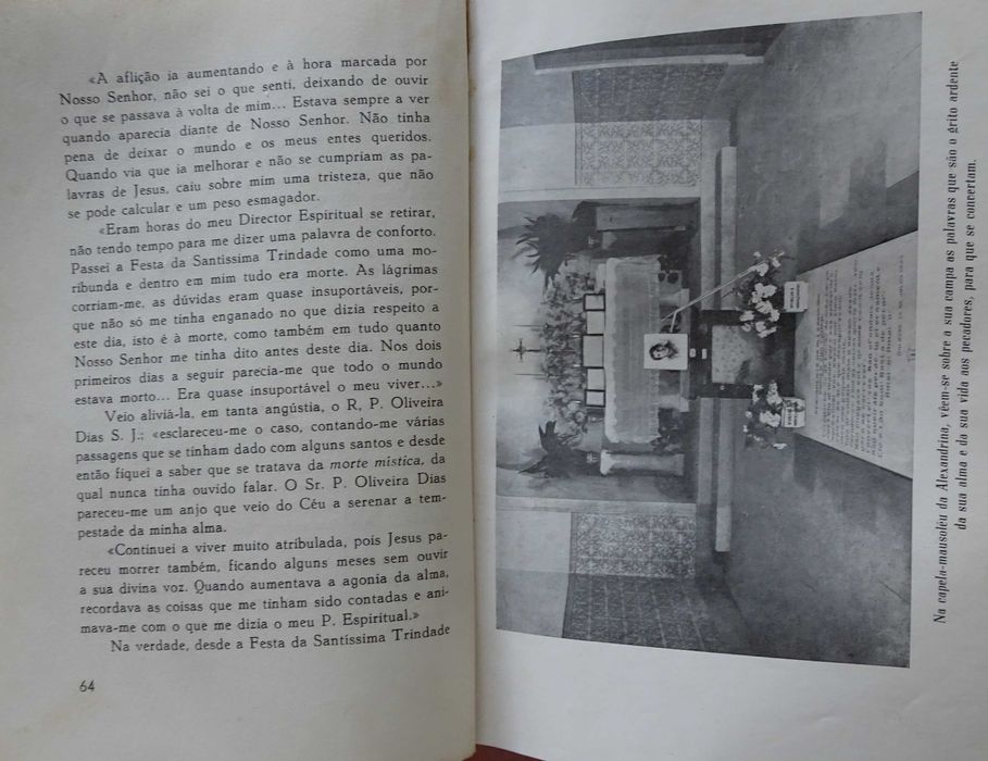 Alexandrina Maria da Costa - A Doentinha de Balasar (Uma Vitima da Eucaristia) - 1º Edição 1958