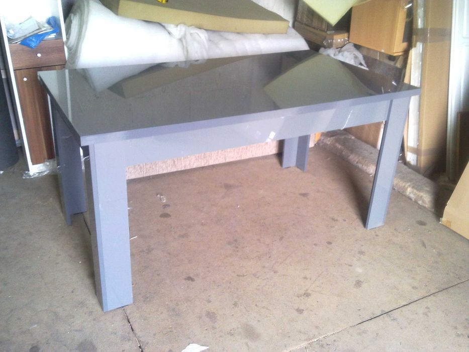 Stół szary połysk 160x90 lub 180x90 Nowy