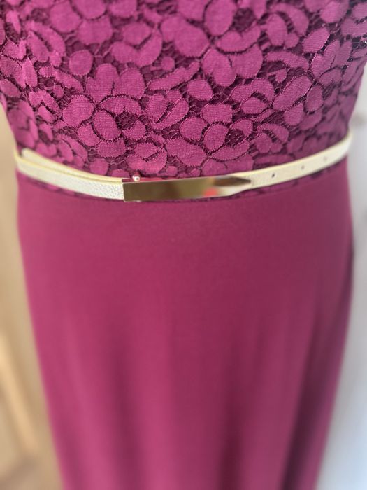 Sukienka maxi dluga bordowa rozmiar 38 nowa Bonprix