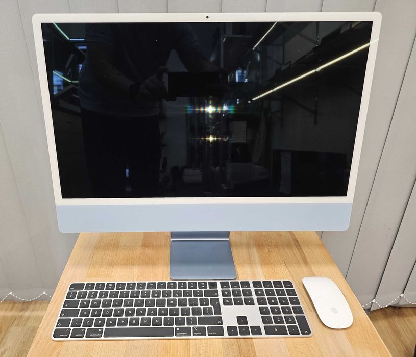 Apple iMac 24 M1/8GB/512GB Retina BLUE +pełna klawiatura +mysz BOX
