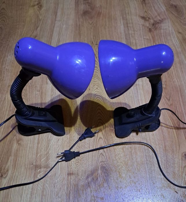 Лампа настільна з вимикачем на затиску-прищіпці на одну лампочку