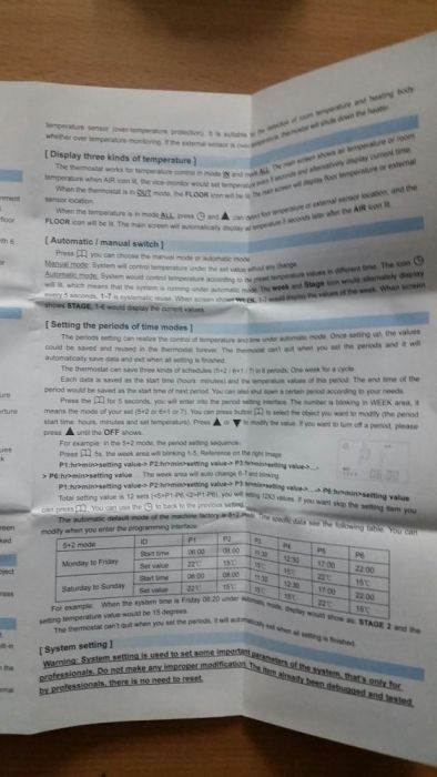 Termostato controlador de temperatura de parede