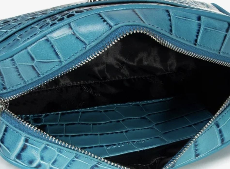 Torebka listonoszka Gino Rossi Croco Blue