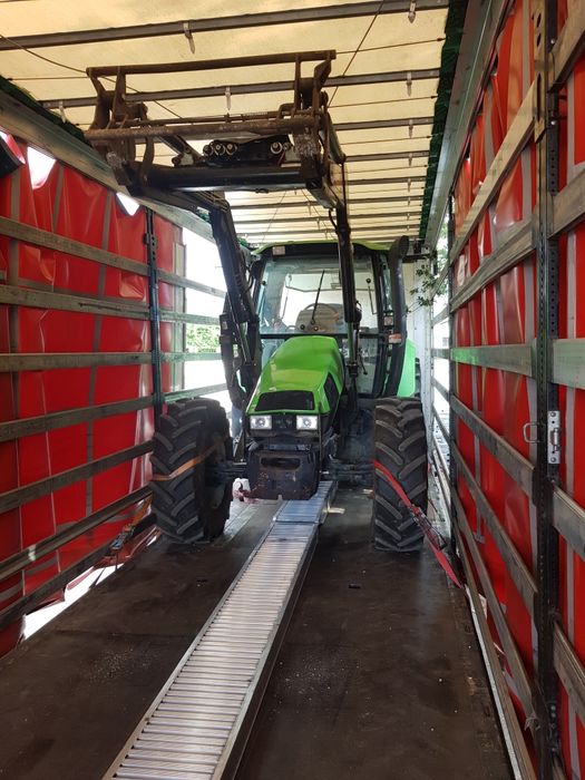 Transport maszyn FRANCJA-POLSKA Traktor BUSY wciągarka najazdy