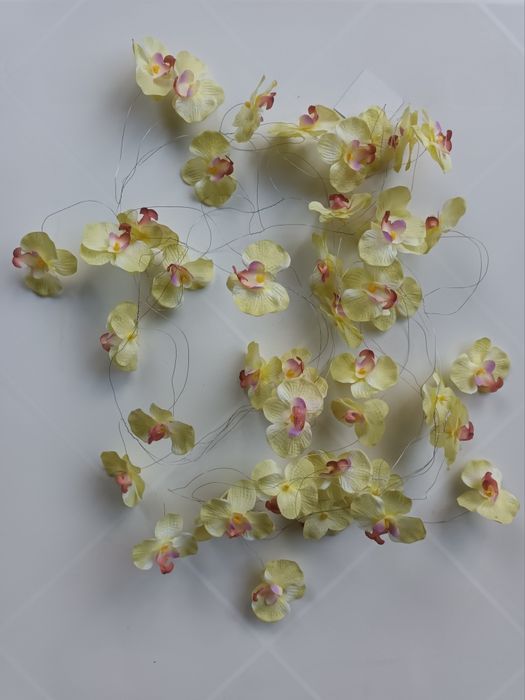 Orquídeas tecido decorativas