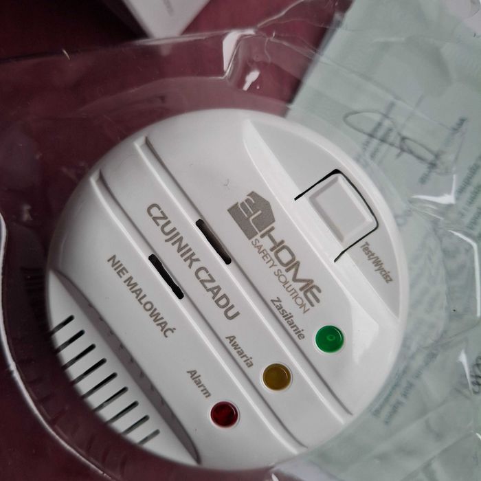 Czujnik czadu, tlenku węgla z polskim certyfikatem, nowy