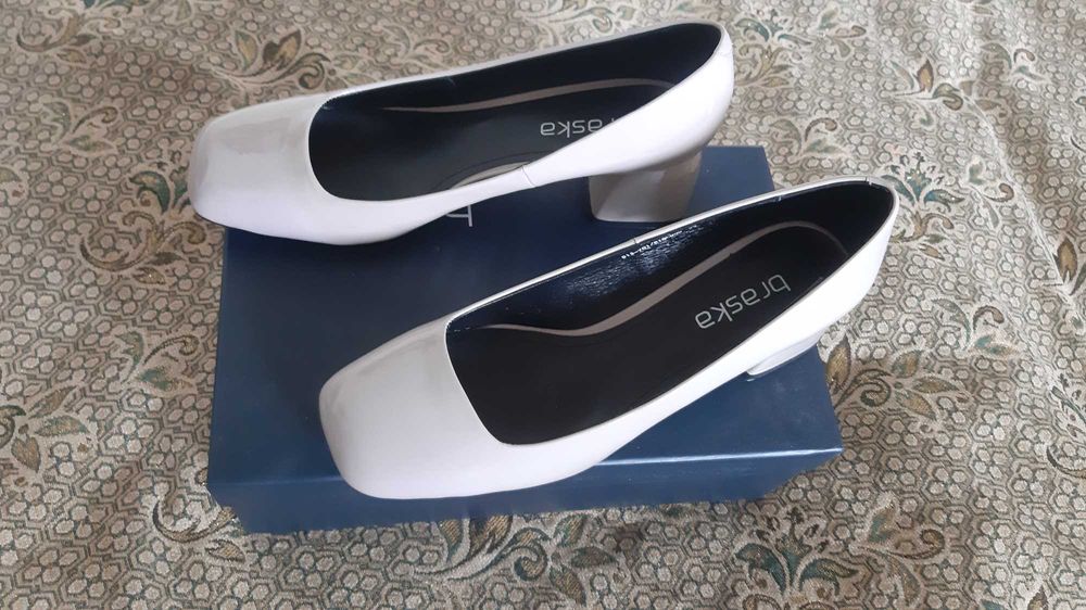 Туфли серые кожаные Braska (р.38)