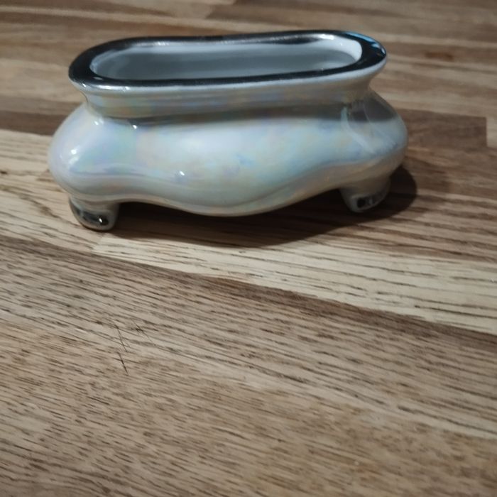 Papierośnica porcelanowa 11x5  z lat 60-70