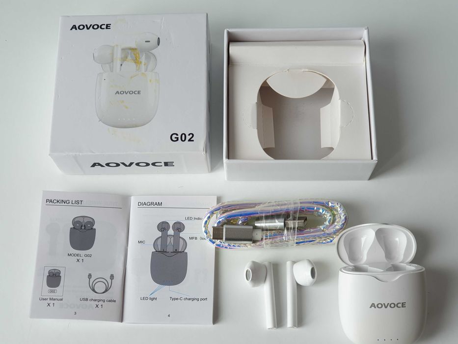 Бездротові Навушники Вкладиші AOVOCE G02 Bluetooth Earbuds.