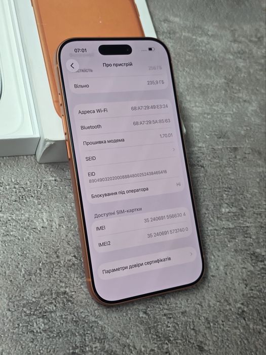 Apple Iphone 17 Pro 256