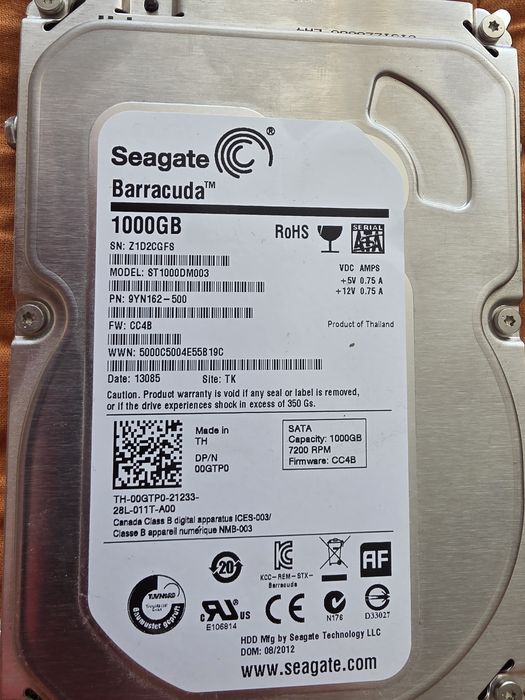 жесткий диск Seagate baracuda 1000gb