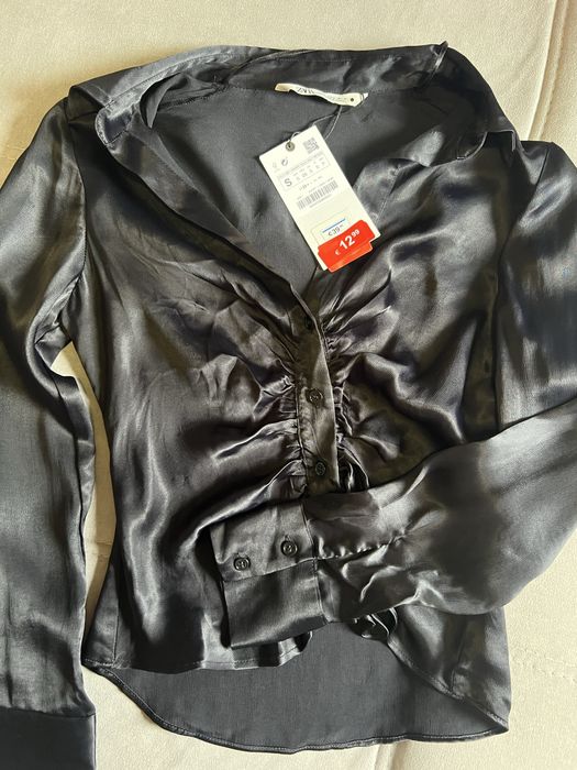 Нова атласна сорочка Zara з біркою