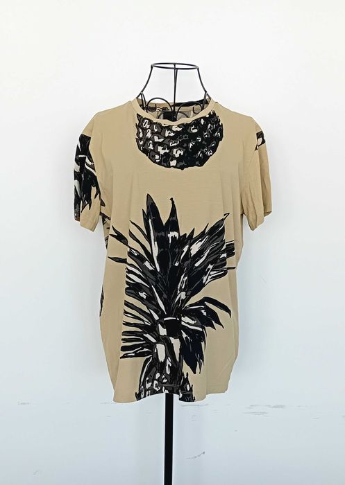 T-shirt - bege/areia com estampado - S - H&M