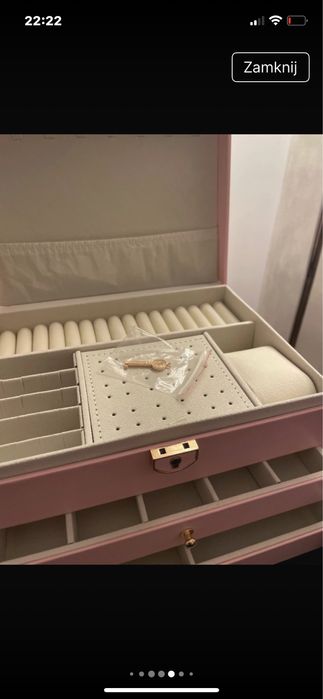 Dwa Kufereki szkatulka na bizuterie nowy