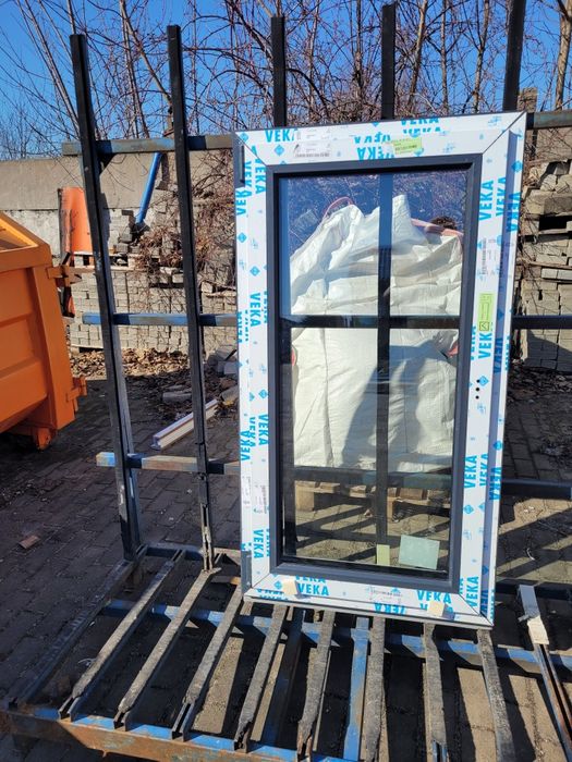 Nowe Okno VEKA SL82 Antracyt Ciemnoszary