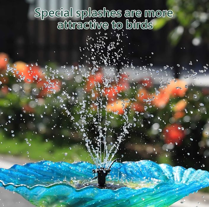 Bezprzewodowa Fontanna Solarna AMZtime 7W Solar Pump Kit