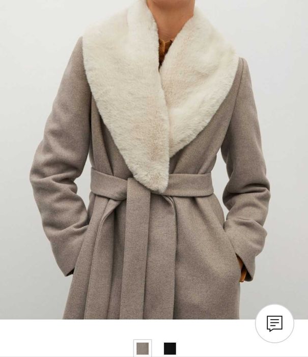 Kołnierz naturalny do płaszcza lub kurtki/ mojej mamy