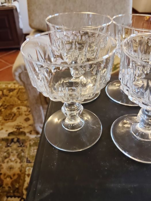 8 taças de champanhe  de vidro