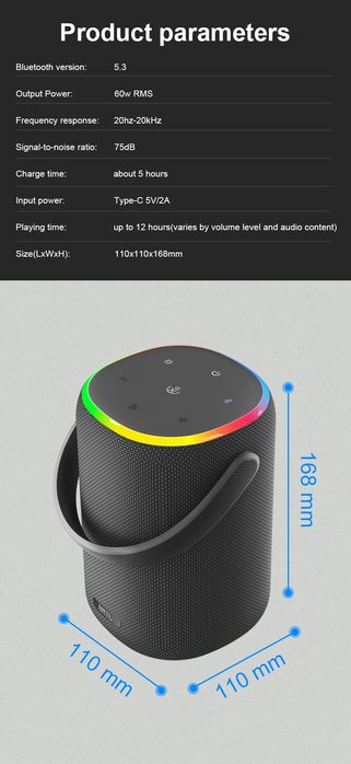Колонка XDOBO BMTL 60W акустика саундбар charge xtreme boombox flip