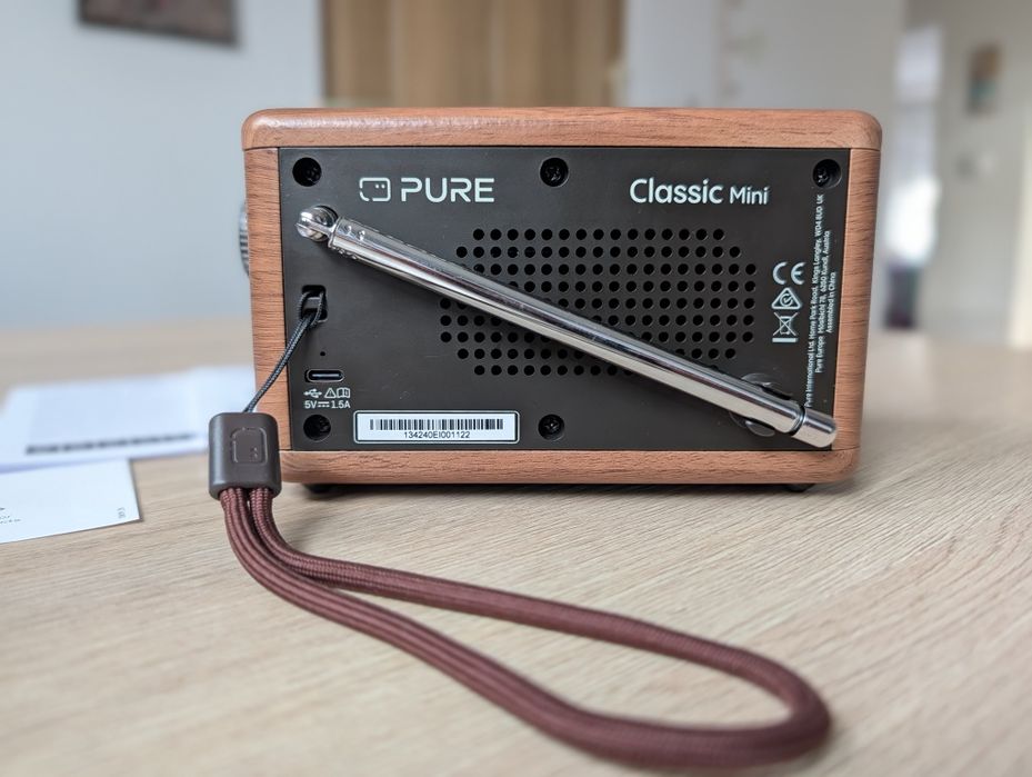 PURE CLASSIC STEREO MINI mini przenośne radio DAB+ FM bluetooth USB-C jak nowe folia