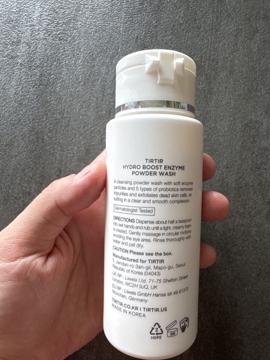 TIRTIR Hydro Boost Enzyme Powder Wash 75 g – prawie pełny