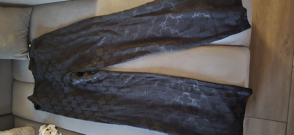 Spodnie satynowe Celine