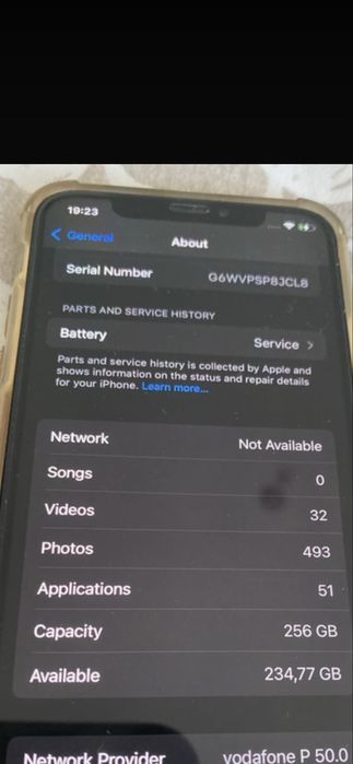 iPhone X 256GB Preto em excelente estado (Face ID OK)