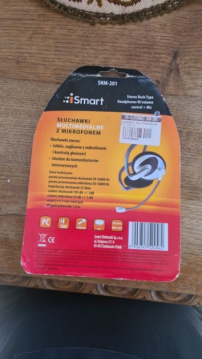 Słuchawki mikrofon SHM-201
