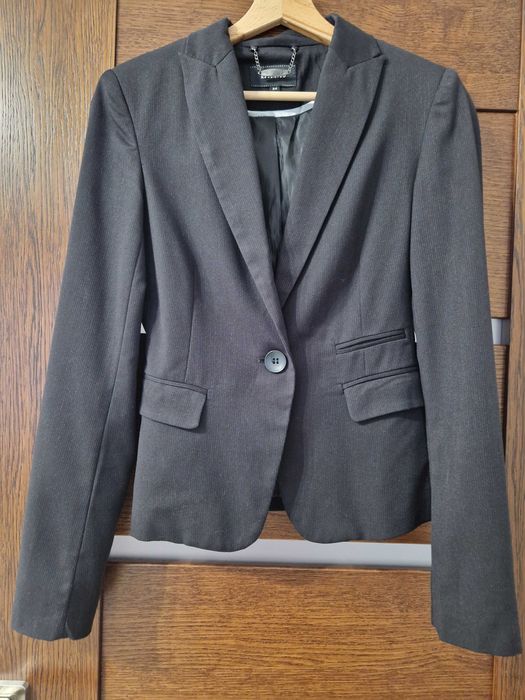 Czarny żakiet marynarka 34 Reserved