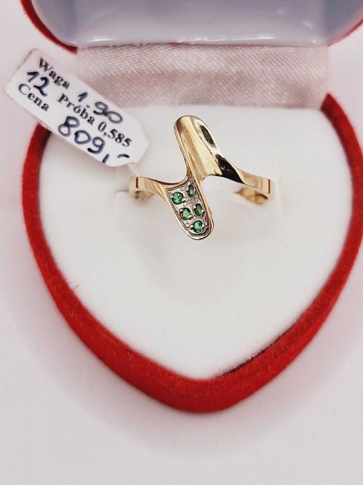 NOWY! Złoty Pierścionek pr.585 (14K)