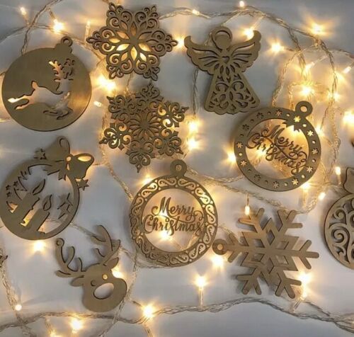 100 Ficheiros decorações de natal para máquinas a laser ,CNC, mdf
