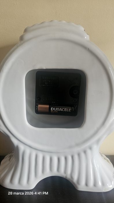 Porcelanowy Zegar