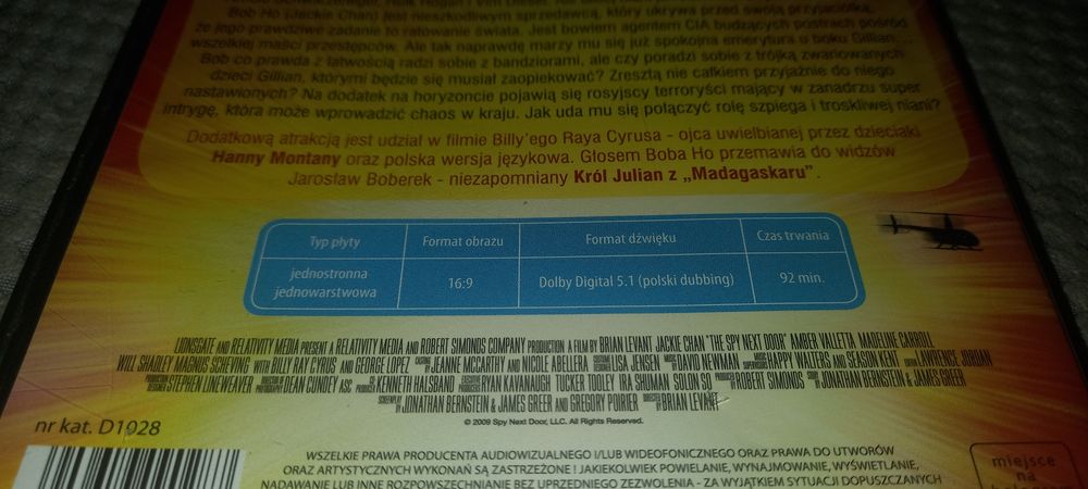 Nasza niania jest agentem dvd