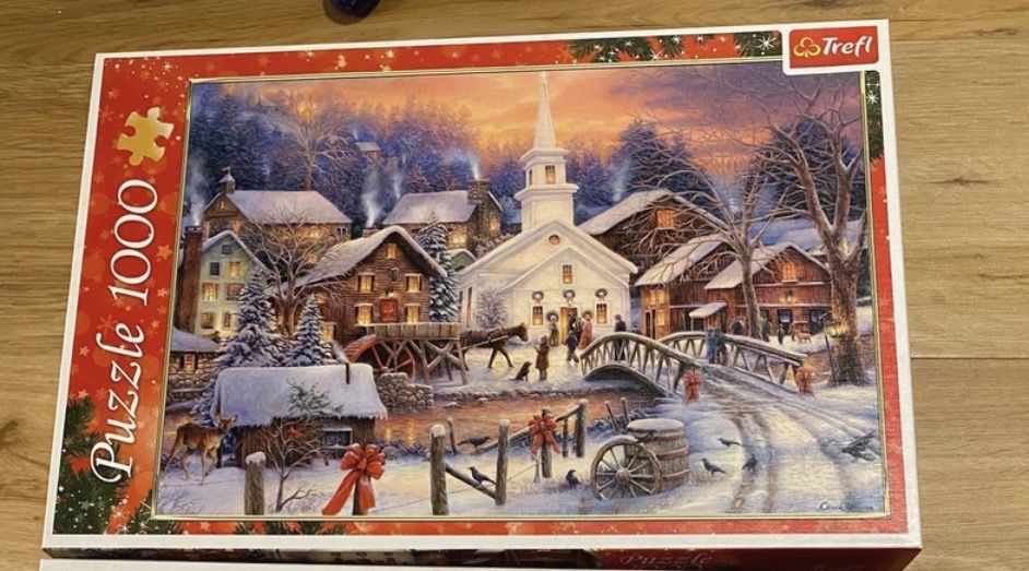 Trefl 1000 Puzzle White Christmas Białe Święta