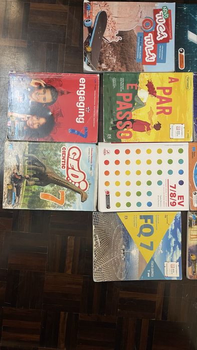 Conjunto de manuais escolares 7º ano – usados em bom estado