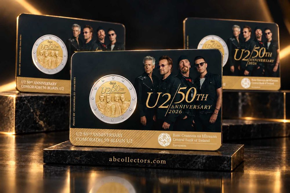 Moedas U2 CoinCard e Proof - Enviamos para todo o país.