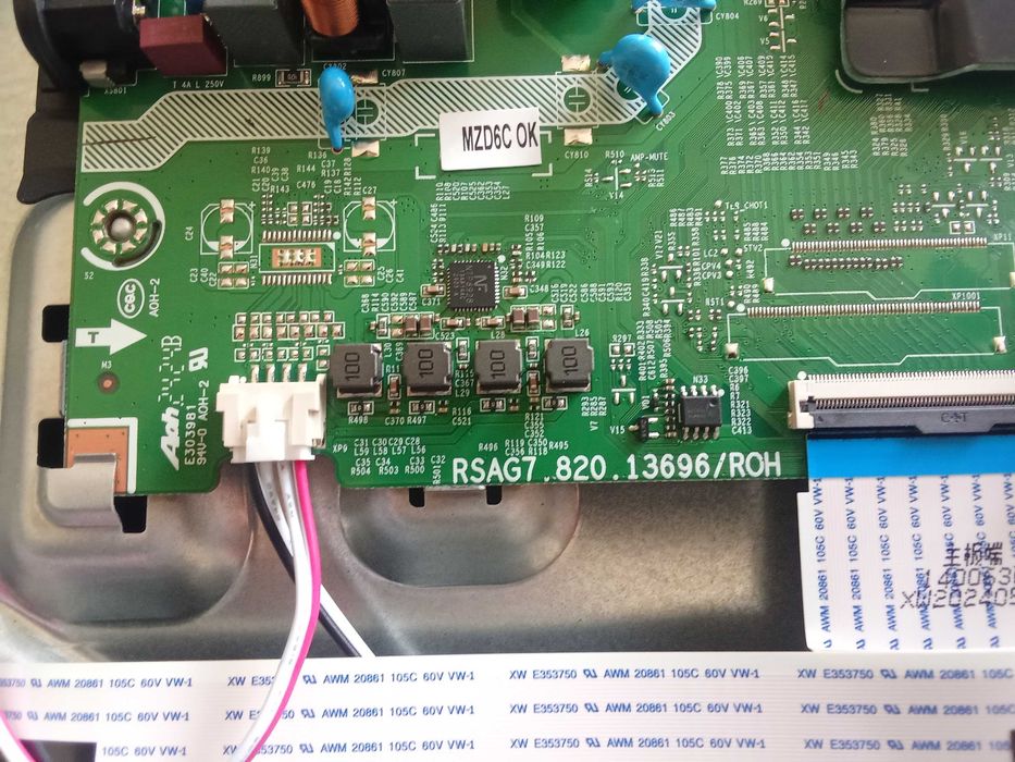 Mainboard Hisense 58A6N e acessórios e LEDS