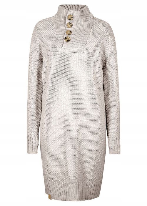 B.P.C sukienka dzianinowa ze stójką fango ^44/46