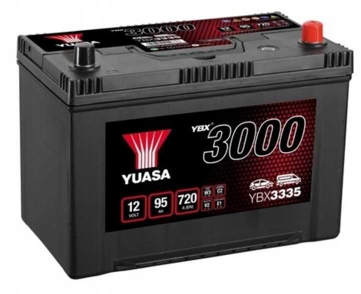 Akumulator Yuasa 95ah 720a Jap P/L+ do aut azjatyckich Mazda, Kia itp.