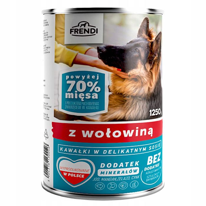 Frendi mokra karma dla psa mokra wołowina 1250kg