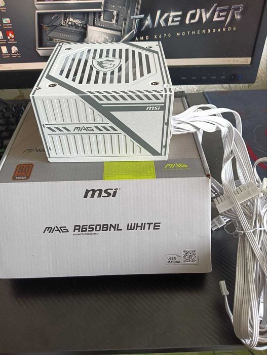 Блок питания MSI MAG A650BNL 650W 80+ Bronze White