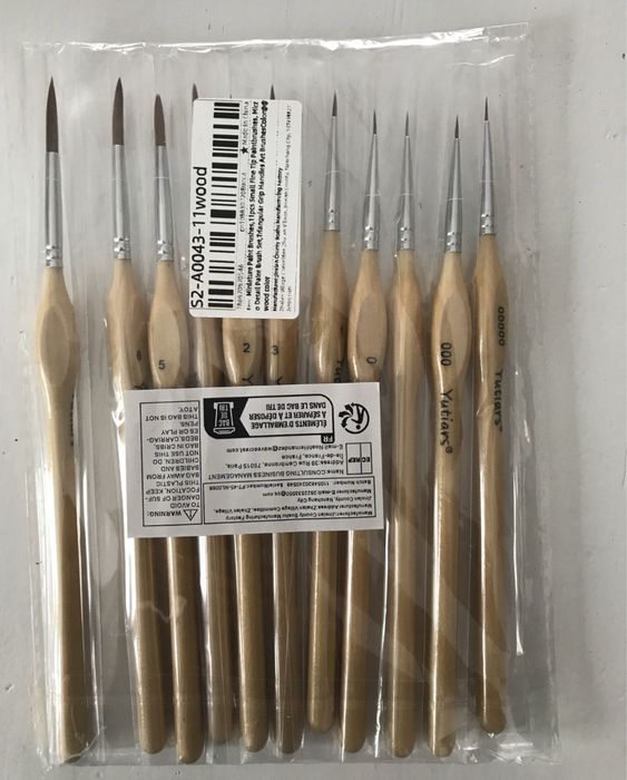 Pędzle pędzelki akcesoriw plastyczne modelarskie