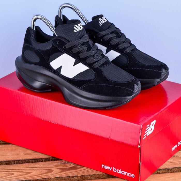 (1999) Кросівки New Balance чорні з білою буквою N (37-40) nb  нб