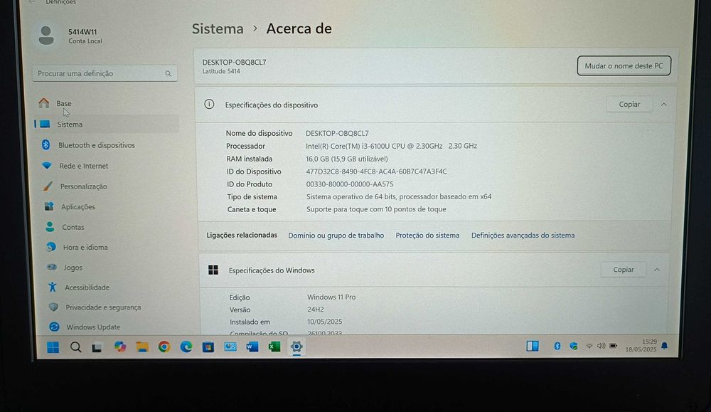 Dell Latitude 14 5414 Rugged FHD Touchscreen/16GB RAM/SSD