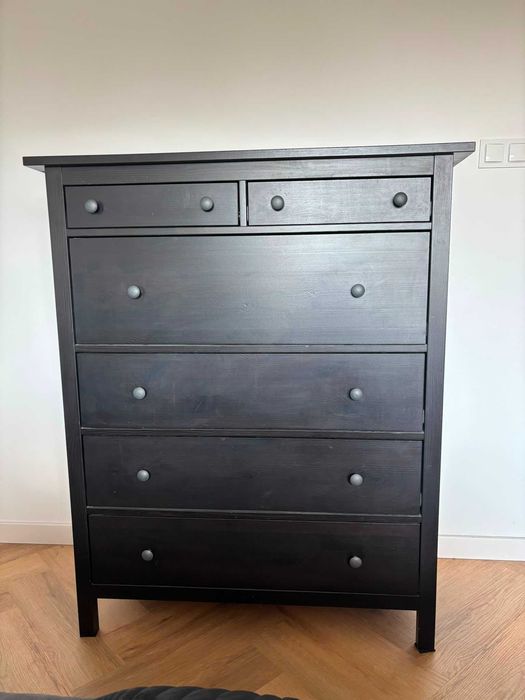OKAZJA! IKEA HEMNES – komoda 6 szuflad, czarnobrąz (602.392.68)