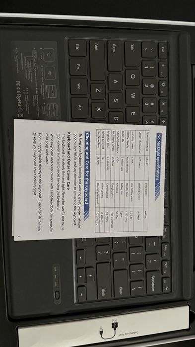 Nowa klawiatura MoKo do Microsoft Surface Pro 3/4/5/6/7/7+ | Bluetooth Czarna