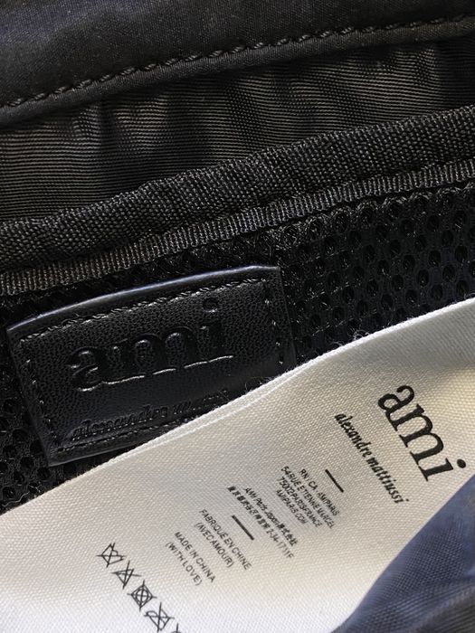 Ami Paris Messenger Nylon Small Bag Unisex