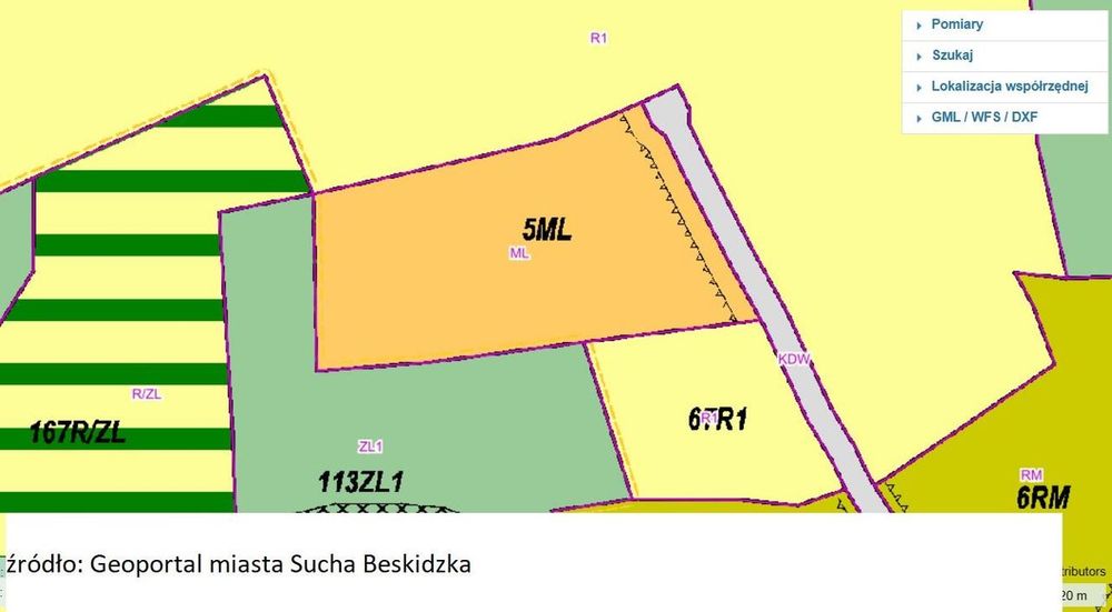 Widokowa działka w lesie