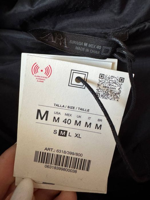 Куртка Zara зимняя новая коллекция